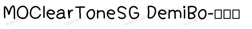 MOClearToneSG DemiBo字体转换